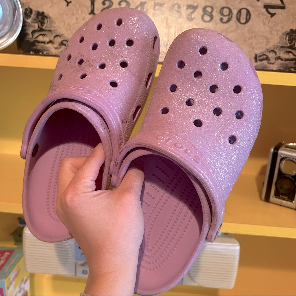 Glitter Purple Crocs